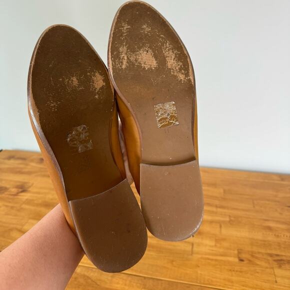 Madewell The Frances Tan Brown Leather Slip On Loafers Flats Size 11 - Picture 6 of 7